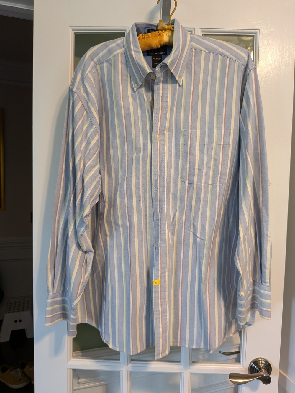 Alexander Julian COLOURS Multicolor Striped Button-Down Shirt Size Large